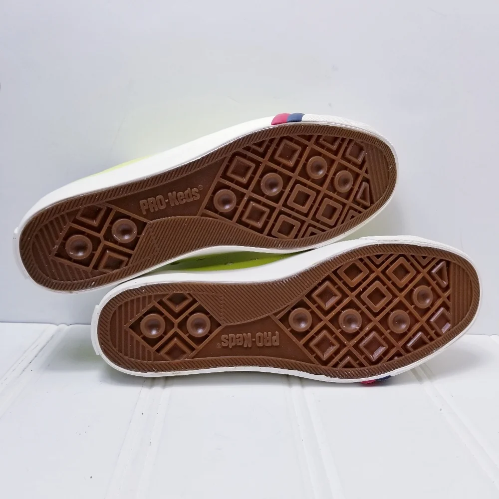 Keds Sneakers Men’s 10 Wild Lime Neon Canvas NIB Retro Streetwear